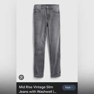 Gap vintage slim mid rise jeans